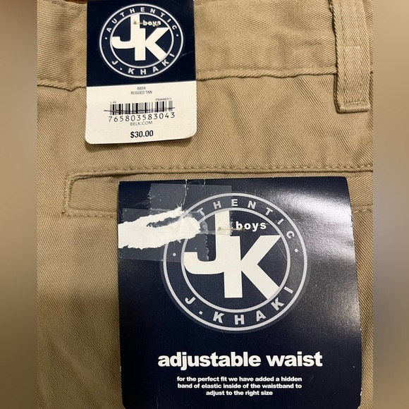⭐️ J. Khaki Rugged Tan Boys Pants | Adjustable Waist | Size 10 Husky - Picture 8 of 8